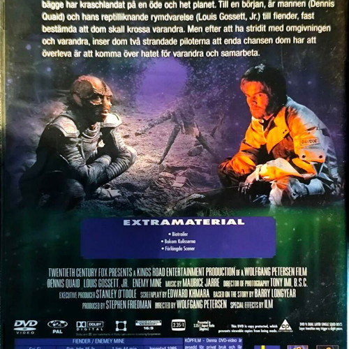 Enemy Mine DVD used sci-fi action movie with Dennis Quaid