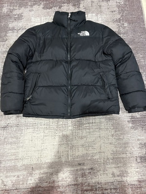 North Face puffer jacket like new, black, size L