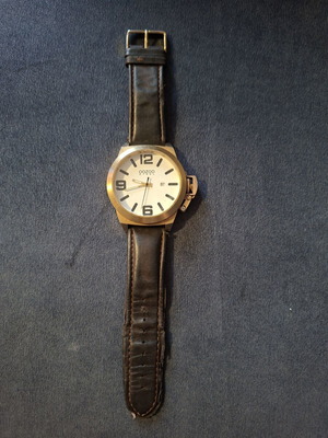 Oozoo unisex wristwatch used, gold color