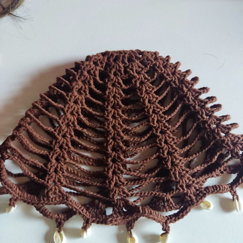 Handmade brown headband beanie new