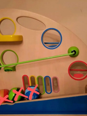 Hape ξύλινο roller μεταχειρισμένο χωρίς μπάλες