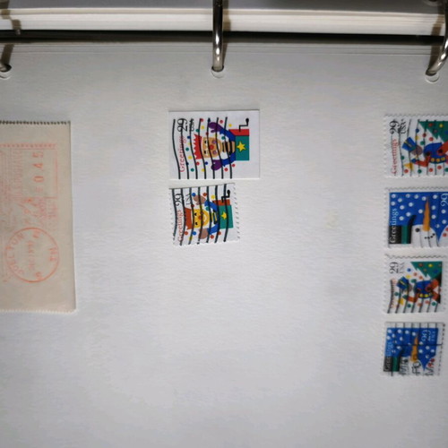 Collectible lot of 40 USA stamps 1987–1988 like new with hinge