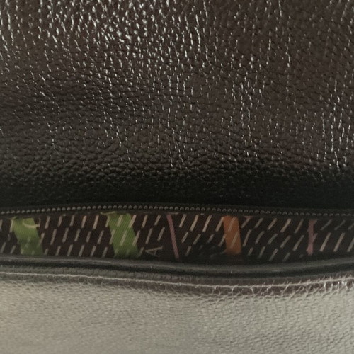 Doca black shoulder bag like new with fringes