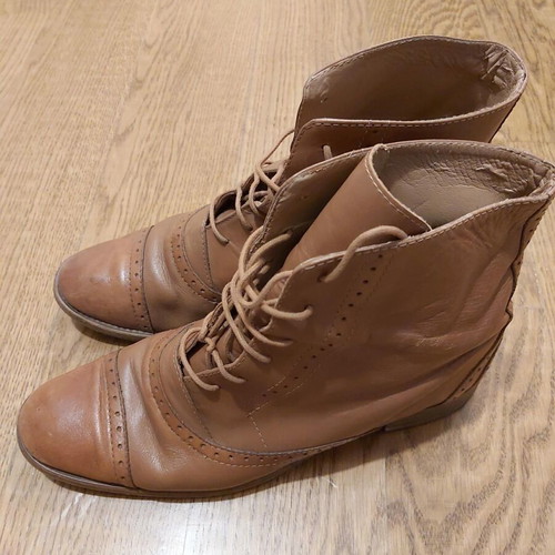 Women's boots used, size 41, brown