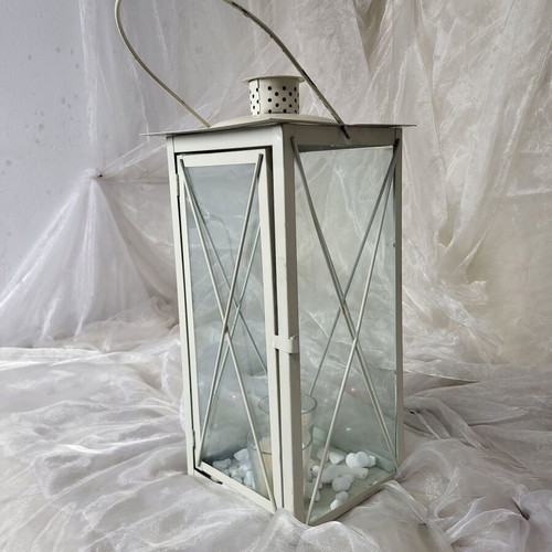 Large Metal Lantern like new, minimal decoration 52cm