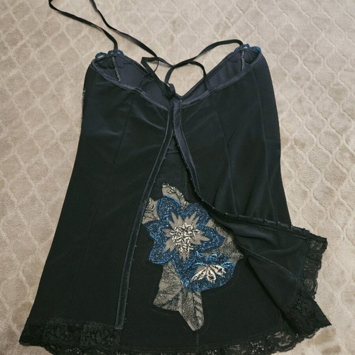Bustier like new with handmade design, size S