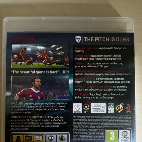 Pro Evolution Soccer 2015 PlayStation 3 like new