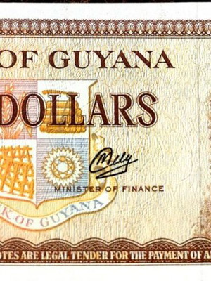 Guyana 10 dollars banknote like new