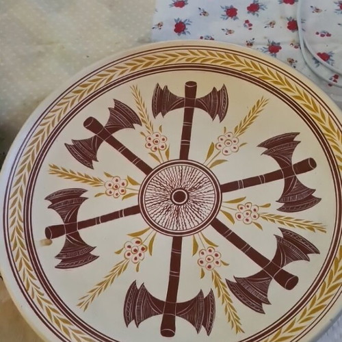 Ceramic wall plates like new, set of 2 pieces