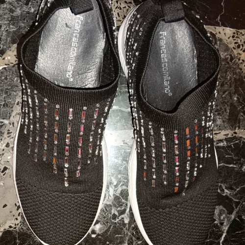 Francesco Milano sock shoes size 39 like new, black