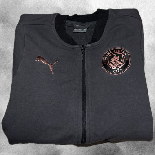 Puma x Manchester City Track Jacket like new, charcoal gray