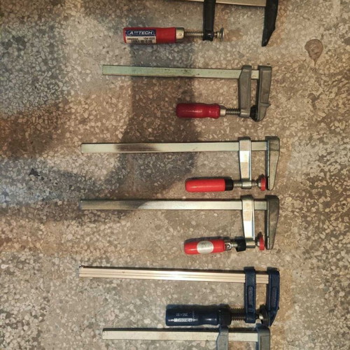 Carpenter clamps like new, various sizes and brands