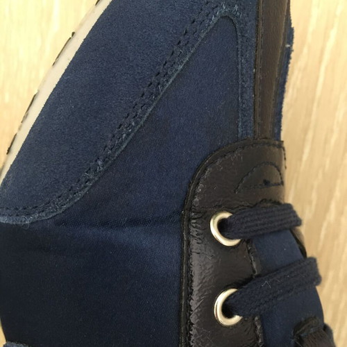 Miss Sixty dark blue satin sneakers used, size 40