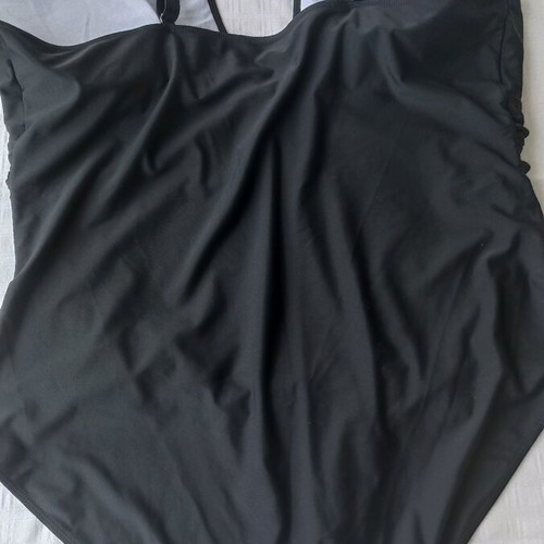 Black plus size one-piece swimsuit size 6XL new