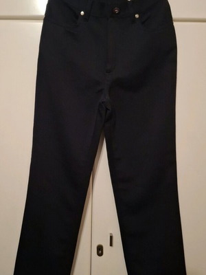 Byblos fabric pants used, dark blue, classic fit, size S