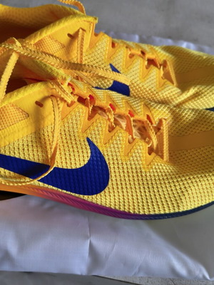 Nike Zoom Rival Distance spikes size 43 yellow like new