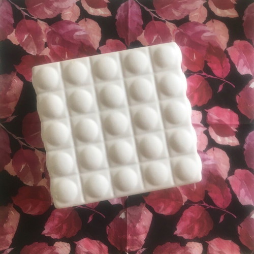 Polnix large white ceramic cube cache-pot used