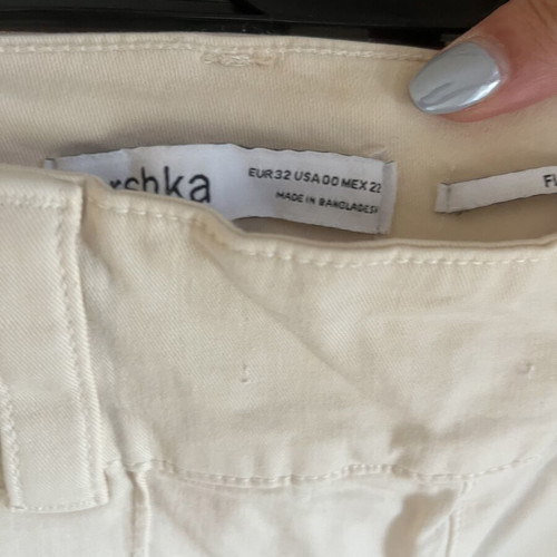 Bershka Cream Flared Pants like new, size 32