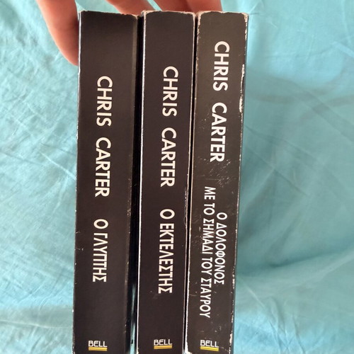 Chris Carter thriller book set used, 3 bestselling crime novels