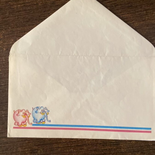 Vintage letter writing set with envelope