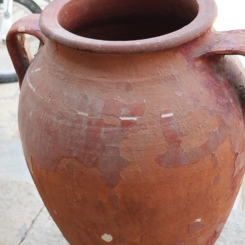 Traditional Clay Kiupi vintage decorative, used, height 35cm