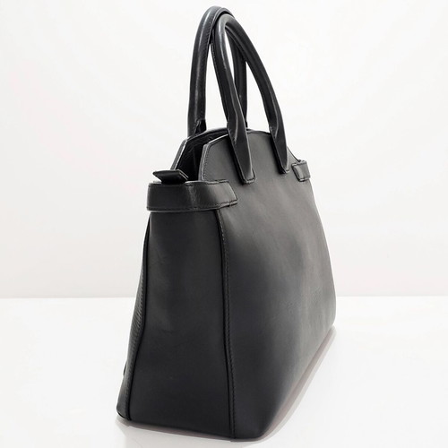 Furla Alice leather handbag used, black, 34cm