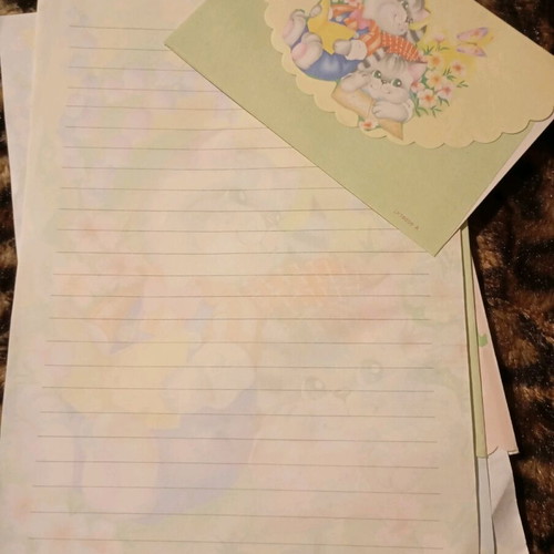 Used correspondence, 3 sets with envelope and sheet
