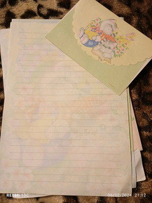 Used correspondence, 3 sets with envelope and sheet