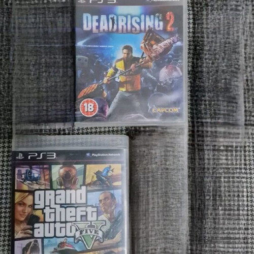 Playstation 3 game bundle like new, Dead Rising 2 and GTA 5 V