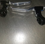 Bicycle levers with rubber new