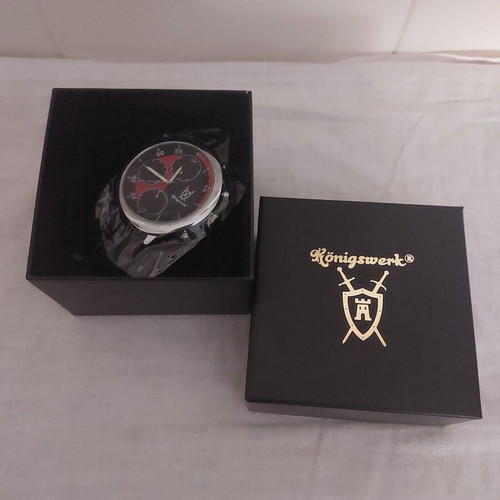 German Konigswerk watch with black strap new