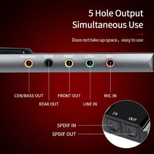 External sound card 5.1 and 7.1 surround new with USB