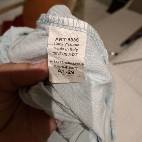 Wide women's shorts like new, light blue viscose