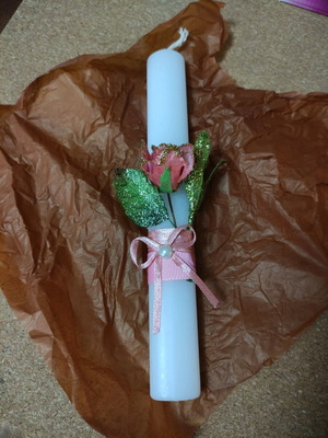 Easter candle new, approximately 21 cm