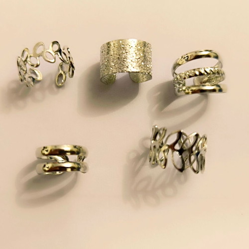 Ear cuffs new silver set