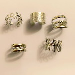 Ear cuffs new silver set