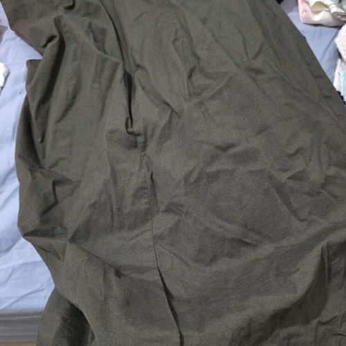 Ann Taylor LOFT midi dress like new, olive green with embroidery