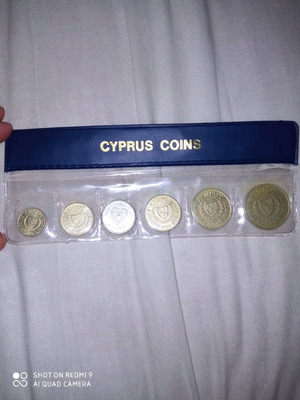 Συλλογή Κυπριακών νομισμάτων καινούργια σε πλαστική θήκη