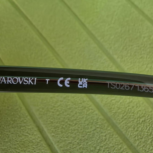 Swarovski SK 6016 Cat-Eye Sunglasses New Green with Crystals