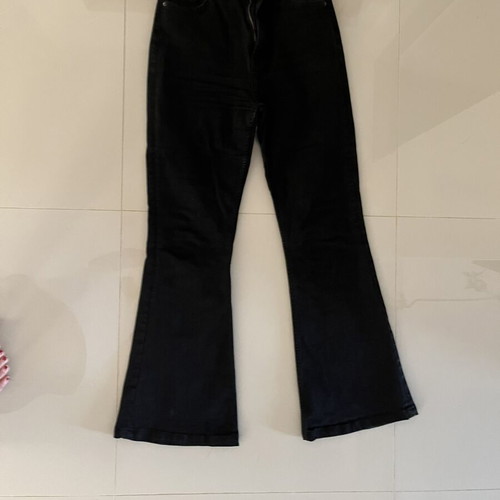 Stradivarius black medium flare jeans used