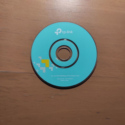 TP-Link resource CD για 10/100/1000Mbps PCIe Adapter σαν καινούργιο