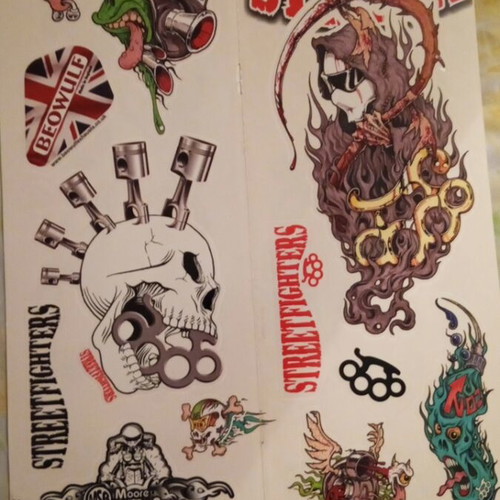 Collectible vinyl stickers inspired by Hot Rod and Kustom Kulture