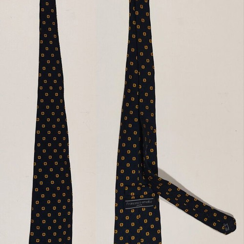 Francesco Smalto Tie, Embossed, Handmade (Made in Italy)