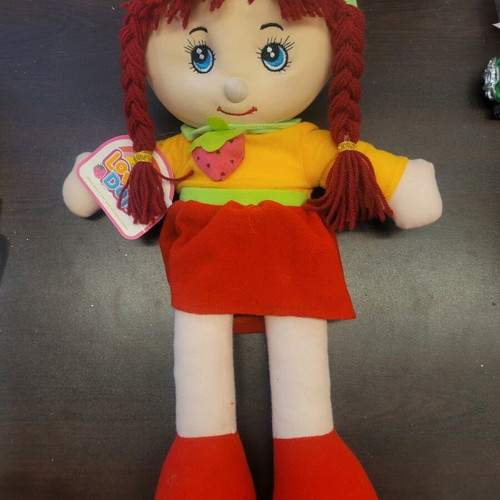 Strawberry cloth doll new, height 50 cm