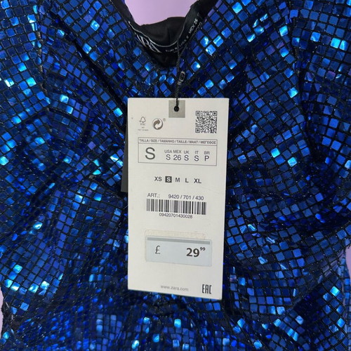 blue glitter dress zara Zara Sa Shimmer Dress, Blue – Charcoal Threads main image 0