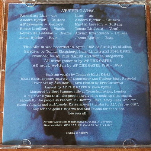 At The Gates With Fear I Kiss The Burning Darkness CD used