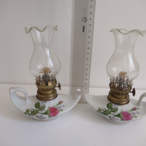 Decorative lamps used, set of two