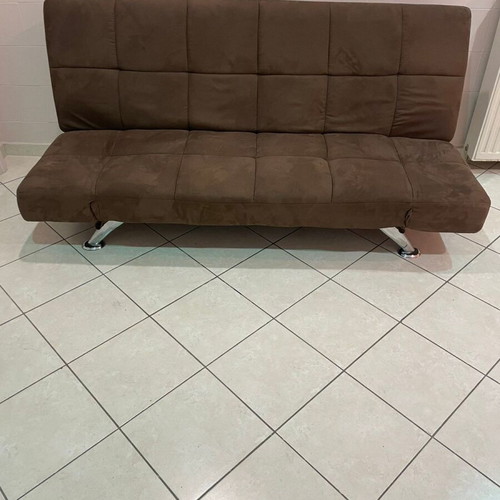 Sofa bed brown like new