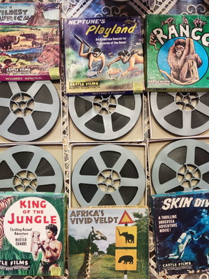 Castle Films vintage super 8mm movie collection used, complete edition