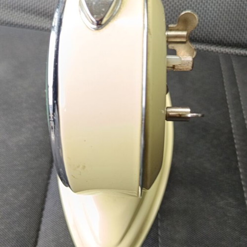 Vintage wind-up alarm clock with date like new